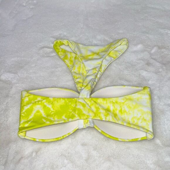 MIKOH Padded Bandeau High Neck Bikini Top Size Small - Picture 2 of 5